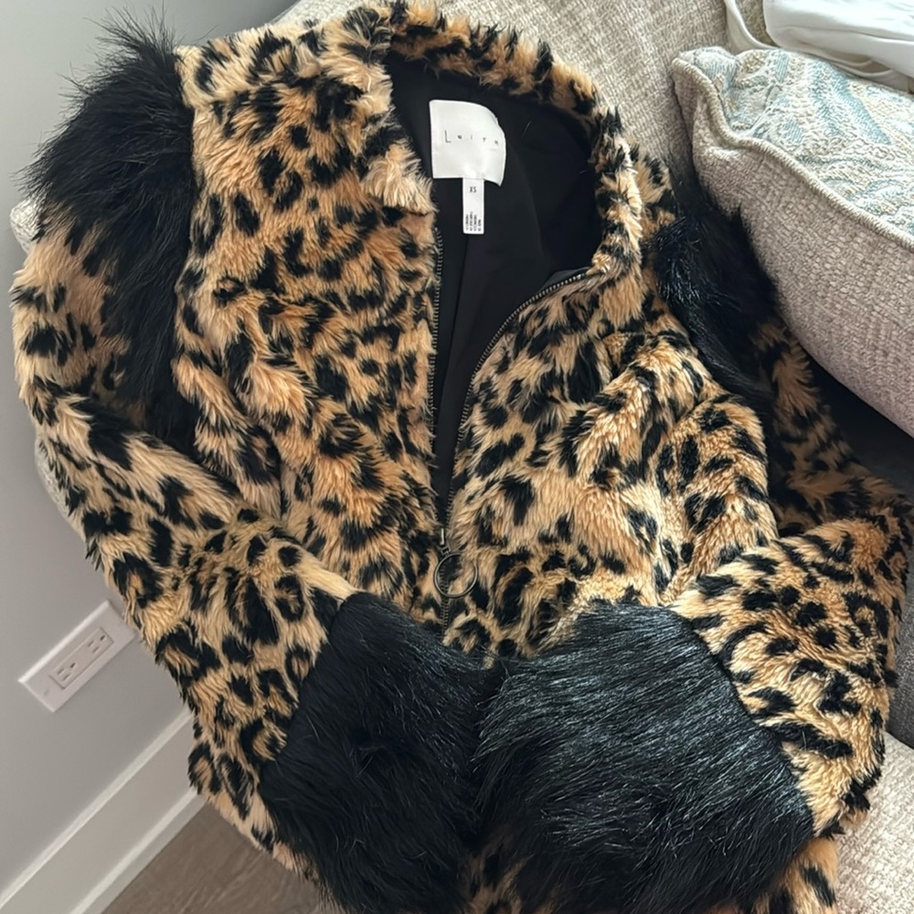 Faux Fur Cheetah Jacket
